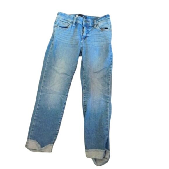 Kut from the Kloth Size 2 Cuffed Crop Straight Leg Denim Jeans - Picture 2 of 3